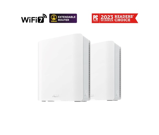 ASUS ZenWifi BT10 2-pack, WiFi7 Extendable Router, AiMesh, 2x WAN/LAN, 1x LAN, 1x 3.0