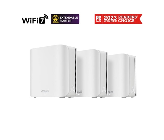 ASUS ZenWifi BD4 3-pack, WiFi7 Extendable Router, AiMesh, 2x WAN/LAN