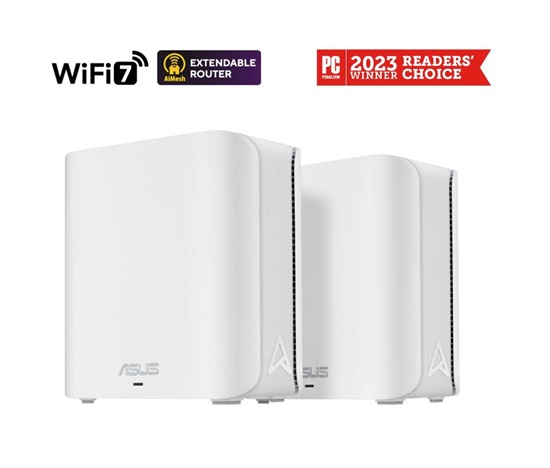 ASUS ZenWifi BD4 2-pack, WiFi7 Extendable Router, AiMesh, 2x WAN/LAN