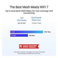 ASUS ZenWifi BD4 2-pack, WiFi7 Extendable Router, AiMesh, 2x WAN/LAN