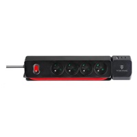 Viking síťová prodlužovací zásuvka R43S, 4x AC 230V, 1x USB-A, 2x USB-C, délka 1,4 m