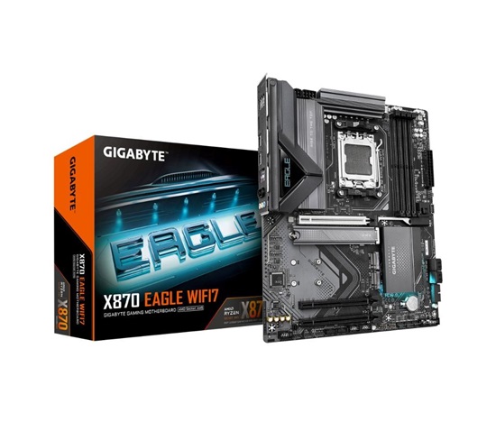 GIGABYTE MB Sc AM5 X870 EAGLE WIFI7, AMD X870, 4xDDR5, 1xHDMI, 2xThunderbolt, WiFi