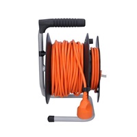Solight prodlužovací přívod na bubnu, 1 zásuvka, 25m, oranžový kabel, 3x 1,5mm2