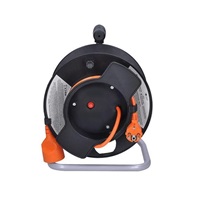 Solight prodlužovací přívod na bubnu, 1 zásuvka, 25m, oranžový kabel, 3x 1,5mm2