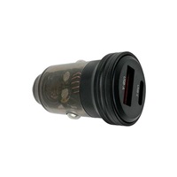 Solight nabíjecí adaptér do auta 30W USB-C + A, černá