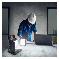 Solight LED reflektor 30W, přenosný, nabíjecí, 3000lm, oranžovo-černý