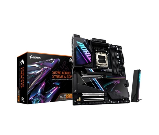 GIGABYTE MB Sc AM5 X870E A XTREME AI TOP, AMD X870, 4xDDR5, 2xHDMI, 2xThunderbolt, WiFi, EATX