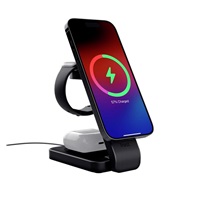 TRUST Bezdrátová nabíječka 3v1 Viro, pro IPhone, Apple Watch a Airpods, černá