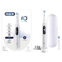 Oral-B iO Series 6s elektrický zubní kartáček, časovač, tlakový senzor, 5 programů, aplikace Oral-B, bílá