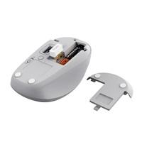 TRUST Myš YVI+, Bezdrátová, Eco, bílá - bluetooth + wifi