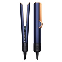 Dyson Airstrait HT01 žehlička na vlasy, LCD displej, Hyperdymium™ motor, automatická pauza, pruská modrá/měděná