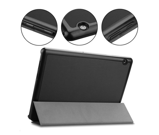 Tactical flipové pouzdro Tri Fold pro Lenovo Tab M11/M11 LTE (TB-330FU/TB-330XU), černá