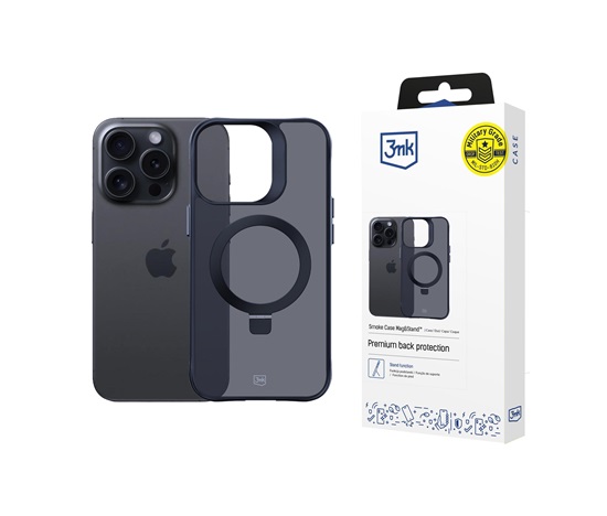 3mk Smoke Case Mag&Stand pro Apple iPhone 16 Pro