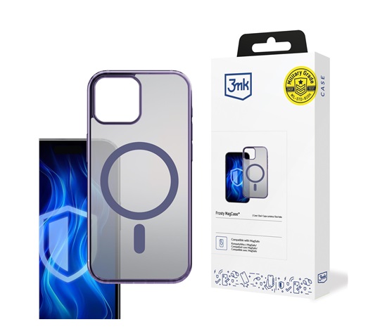 3mk Frosty MagCase Purple pro Apple iPhone 15