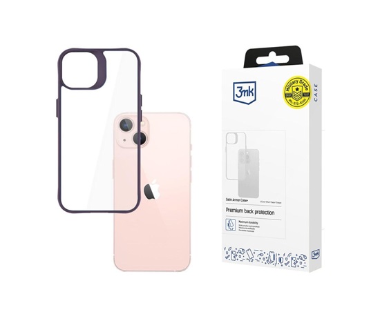 3mk Satin Armor Case+ Purple pro Apple iPhone 14