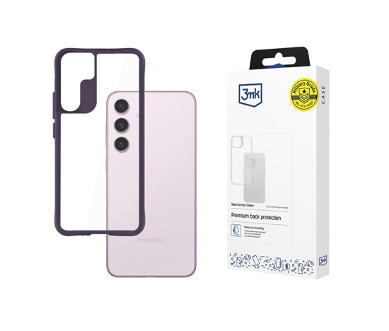 3mk Satin Armor Case+ Purple pro Samsung Galaxy S24