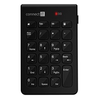 CONNECT IT NumCalc bezdrátová numerická klávesnice,  1x AAA baterie, černá