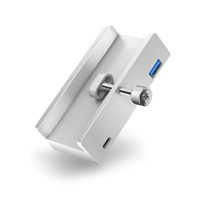 CONNECT IT USB Hub DeskHub, 1xUSB-C, 1xUSB 3.2, 2xUSB 2.0, stříbrná