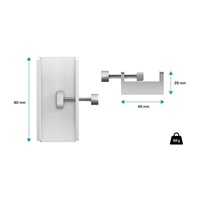 CONNECT IT USB Hub DeskHub, 1xUSB-C, 1xUSB 3.2, 2xUSB 2.0, stříbrná