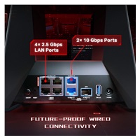 TP-Link Archer GE800 EasyMesh WiFi7 router (BE19000,2,4GHz/5GHz/6GHz,1xSFP+/10GbE,1x10GbELAN,2x2,5GbE,4xGbE,2xUSB)