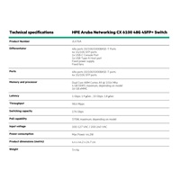 HPE Aruba Networking CX6100 48G 4SFP+ Switch RENEW JL676A
