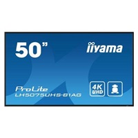 Iiyama ProLite IDS, 24/7, 4K, USB, RS232, Ethernet, Wi-Fi, Android, kit (RS232), black