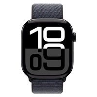Apple Watch Series 10 GPS + Cellular 46mm Jet Black Aluminium Case with Ink Sport Loop