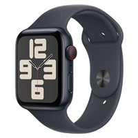 Apple Watch SE (2024) GPS + Cellular 44mm Midnight Aluminium Case with Midnight Sport Band - S/M