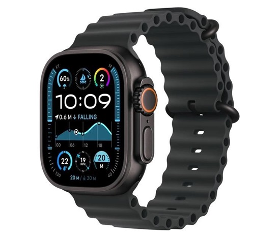 Apple Watch Ultra 2 (2024) GPS + Cellular 49mm Black Titanium Case with Black Ocean Band