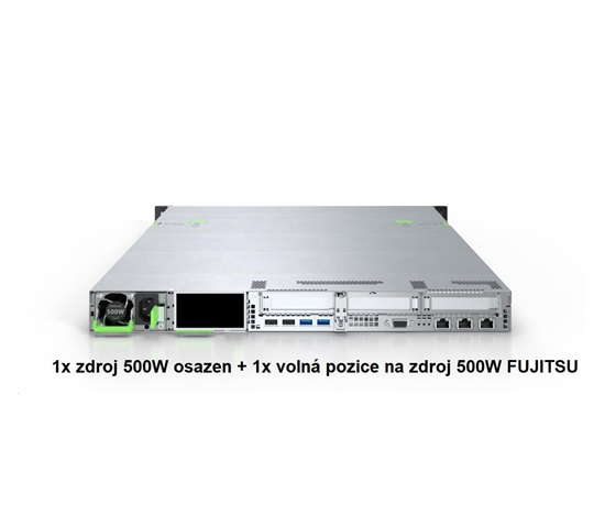 FUJITSU SRV -z EDEXPO- RX1330M5 PRIMERGY Xeon E-2334 4C/8T 3.4GHz 32GB(2Rx8) BEZ HDD MAX4xBAY2.5 HP 500WRACK