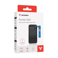 VERBATIM externí SSD 1TB Pocket USB3.2 Gen 2, černá/modrá