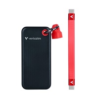 VERBATIM externí SSD 1TB Pocket USB3.2 Gen 2, černá/červená