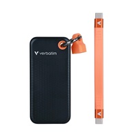 VERBATIM externí SSD 1TB Pocket USB3.2 Gen 2, černá/oranžová