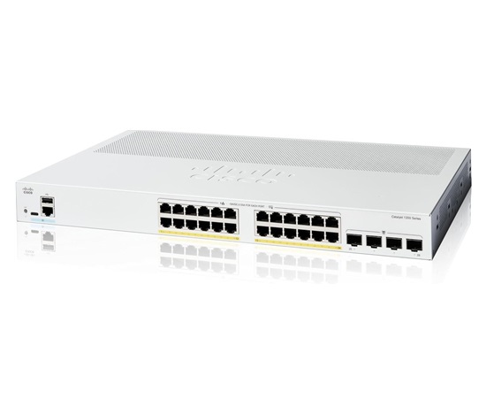 Cisco Catalyst switch C1200-24P-4X (24xGbE,4xSFP+,24xPoE+,195W,fanless) - REFRESH