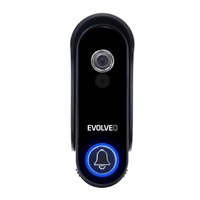 EVOLVEO DoorPhone W7, Sada domácího bezdrátového videotelefonu s WiFi černý stříbrný monitor
