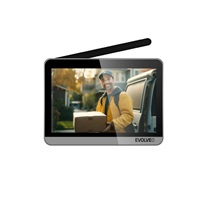 EVOLVEO DoorPhone W7, Sada domácího bezdrátového videotelefonu s WiFi černý stříbrný monitor