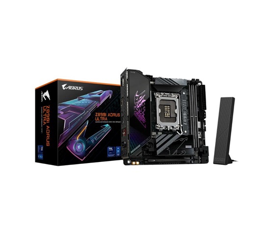 GIGABYTE MB Sc LGA1851 Z890I AORUS ULTRA, Intel Z890, 4xDDR5, 1xDP, 1xHDMI, 1xThunderbolt, WiFi, mITX