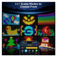 Govee RGBIC venkovní světelná síť - 1,43 x 0,85m Matter