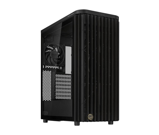 ASUS case PROART PA401 WOOD TG, Mid Tower, ATX, 1xUSB-C Gen2x2, 2xUSB 3.0, 2x 160mm Fan, 1x 120mm Fan, černá