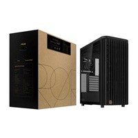 ASUS case PROART PA401 WOOD TG, Mid Tower, ATX, 1xUSB-C Gen2x2, 2xUSB 3.0, 2x 160mm Fan, 1x 120mm Fan, černá
