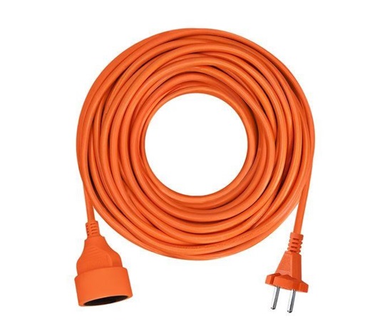 Solight 1z pohyblivý přívod - spojka, 10m, 2 x 1,5mm2, oranžová