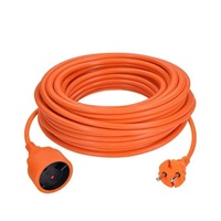 Solight 1z pohyblivý přívod - spojka, 10m, 2 x 1,5mm2, oranžová