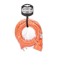 Solight 1z pohyblivý přívod - spojka, 10m, 2 x 1,5mm2, oranžová