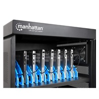 MANHATTAN nabíjecí vozík na notebooky - 32 míst, 32 portů, Až 15,6" - EU Zásuvka