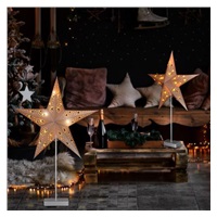 Solight LED vánoční hvězda, stolní, 10x LED, 3x AA