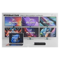 i-tec Universal 6x 4K Display Docking Station, Power Delivery 140W