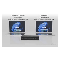 i-tec Universal 6x 4K Display Docking Station, Power Delivery 140W