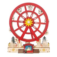 Solight LED vánoční kolotoč, otáčející se, 7x LED, 30cm, 2x AA