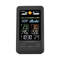 Solight meteostanice, barevný LCD, vnitřní/venkovní teplota a vlhkost, tlak, RCC, černá