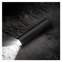 Solight LED nabíjecí kapesní svítilna, 120lm, Li-Ion, USB, hliník, černá